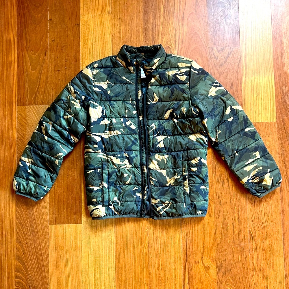 Old Navy Boys Puffer Jacket Camouflage